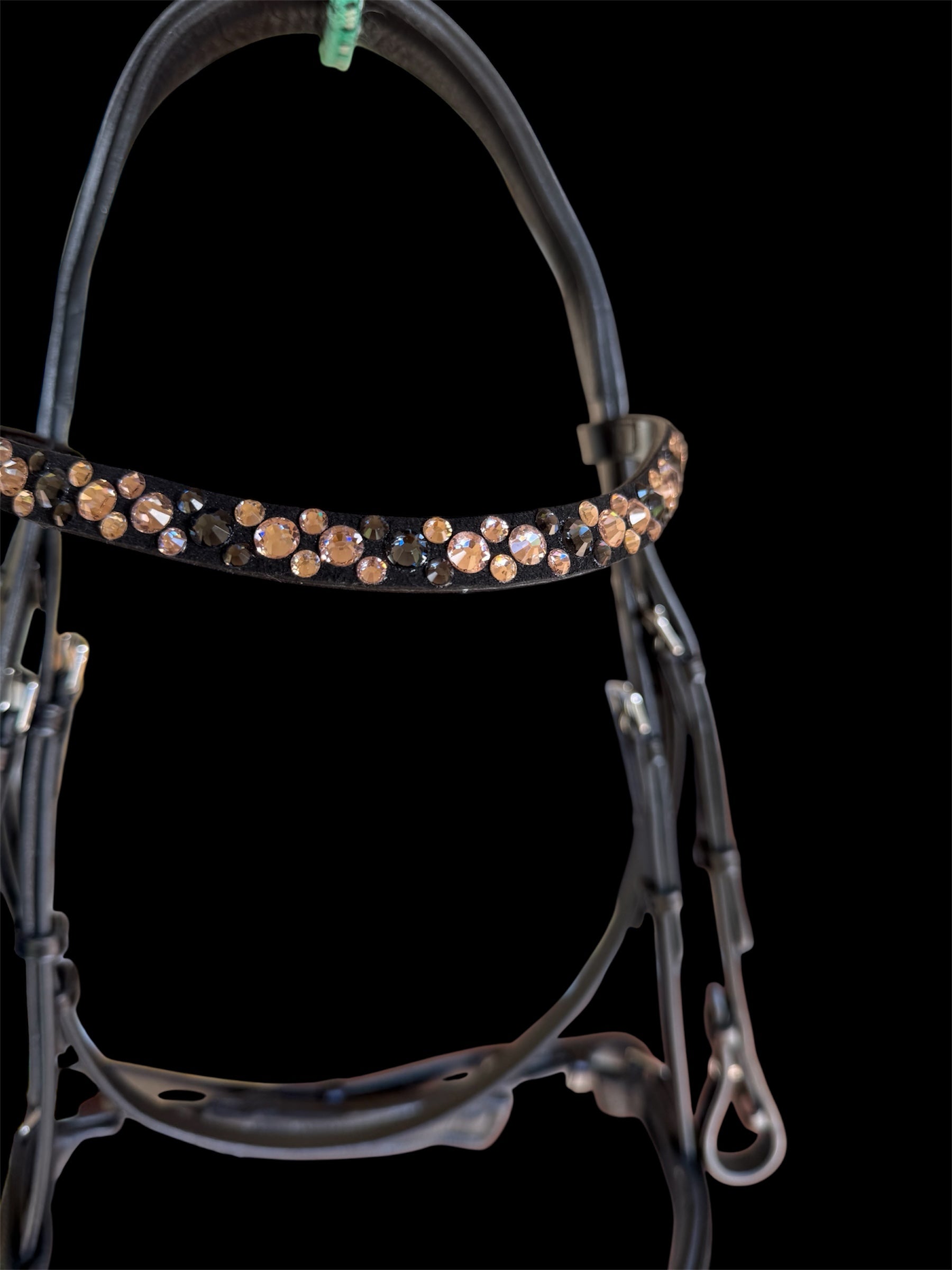 ITALIAN Leather Premium Snaffle Dressage Bridle | Black Leather